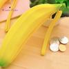 Fashion Silicone Banana Shape Coin Purse Zipper Makeup Brush Bag Storage Pouch
