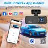 WiFi 4K HD Dash Cam with Dual Lens, GPS, Driving Track & G-Sensor