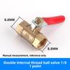 1/8" 1/4'' 3/8'' 1/2'' Brass Small Ball Valve Female/Male Thread Brass Valve Connector Joint Copper Pipe Fitting Coupler Adapter