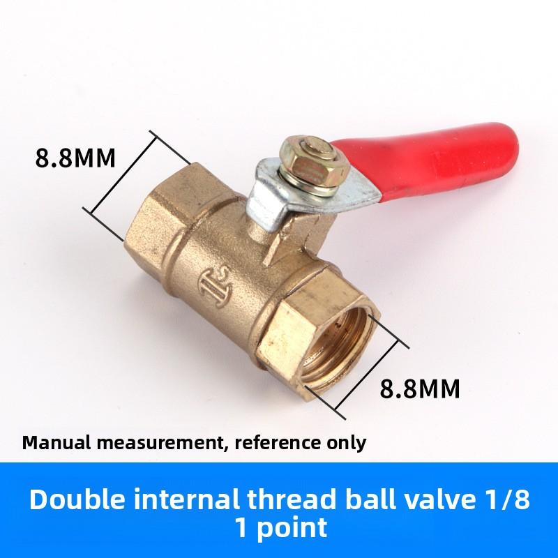 1/8" 1/4'' 3/8'' 1/2'' Brass Small Ball Valve Female/Male Thread Brass Valve Connector Joint Copper Pipe Fitting Coupler Adapter