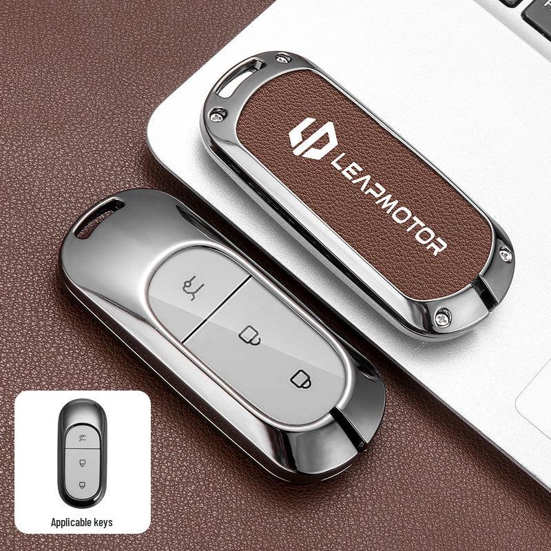 2023 Leapmotor C11 Key Case: Metal Shell T03 Pendant with Full Wrap Buckle