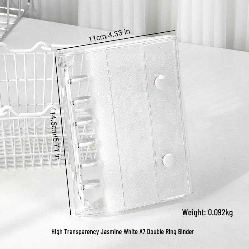 M5 Transparent PVC Binder Cover for A6/A7 Photocards & Stickers
