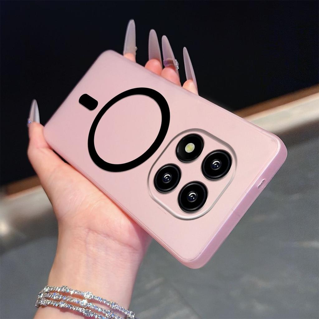 Frosted Semi Clear Magnetic Phone Case for Xiaomi Redmi Note 14 Pro+,14 Pro 5G Pro 4G,POCO X7 5G Soft TPU Shockproof Cover