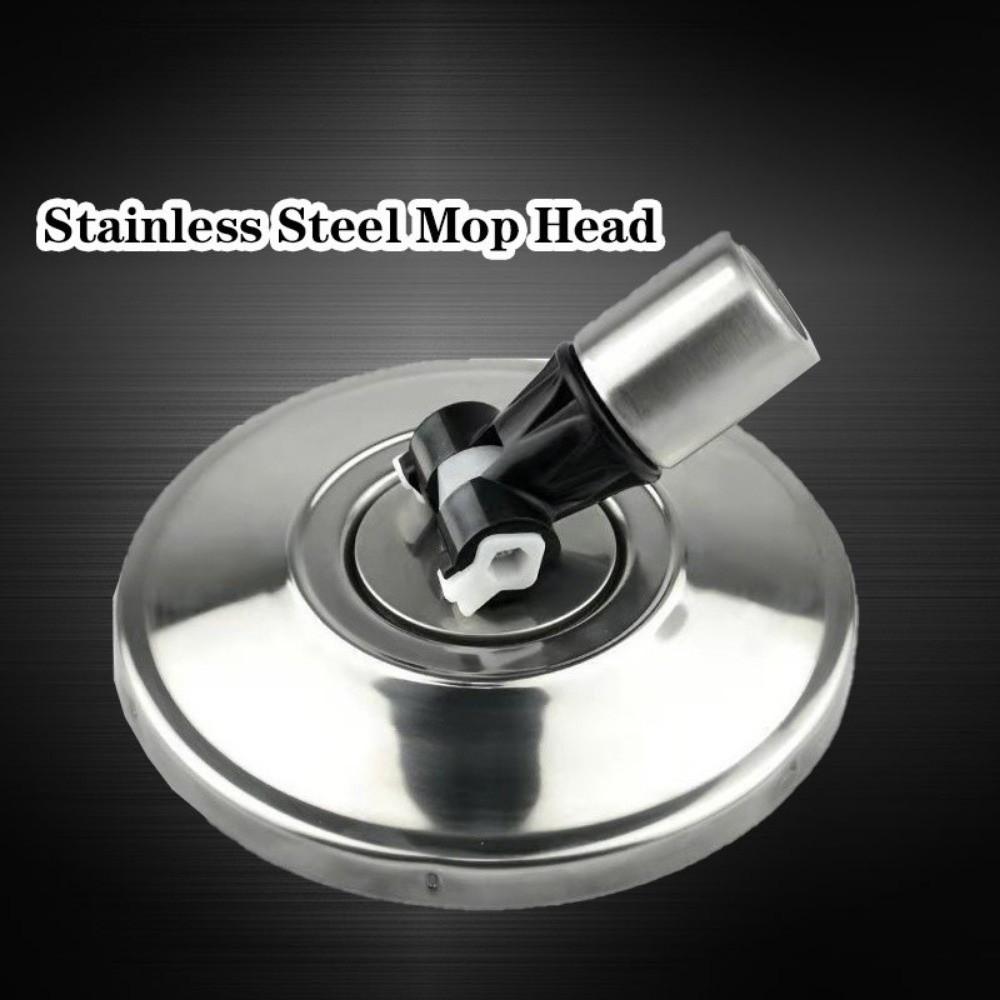 Revolving Mop Head Stainless Steel Mop Replacement Universal Spin Mop Head Home Cleaning Tools