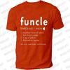 Mens Funcle Shirt Funny Uncle Definition T-Shirt Uncle Gift T Shirt Graphic Shirts Casual Short Sleeved Black Tee Shirts Tops