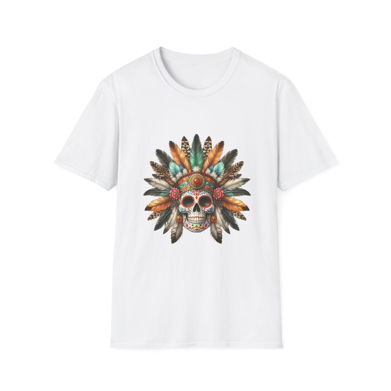 

Bohemian Skull T-Shirt | Unisex Graphic Tee, Festival Wear, Artsy Gift 5XL різнокольоровий