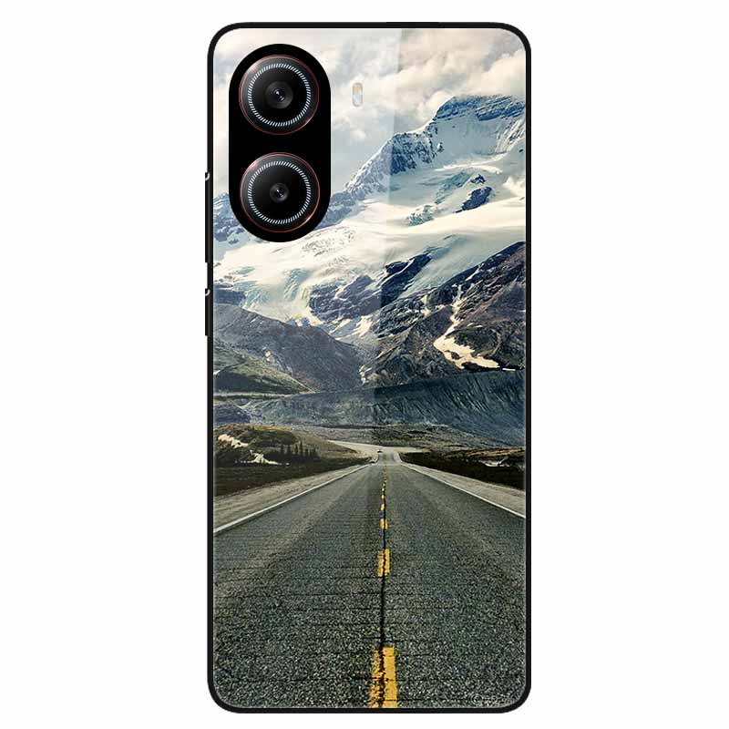 For Poco X7 Pro 5G Case Flower Hard Back Cover Tempered Glass Cases for Xiaomi Poco X 7 Pro X7Pro Hard Shells PocoX7Pro 2025 New