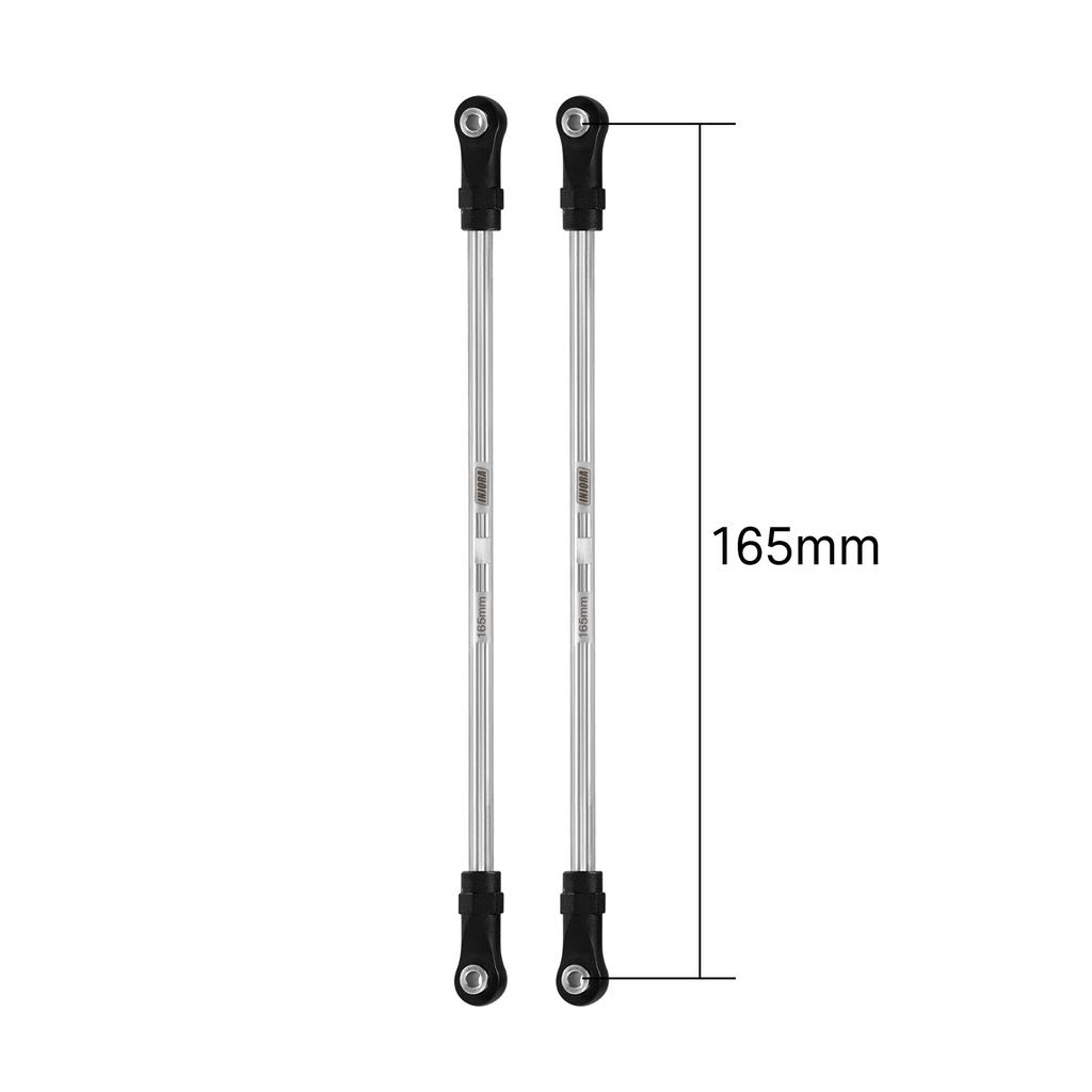 Injora Stainless Steel Builders Links With Rod Ends For 110 Rc Crawler Car