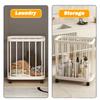 Large Capacity Laundry Basket Movable Breathable Dirty Clothes Storage Basket With Wheels Multifunctional Plastic Trolley