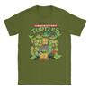 Fashion Ninja Turtles Classic Retro Logo TShirts Men Round Collar 100 Cotton T Shirts Short Sleeve Tees Plus Size Clothes
