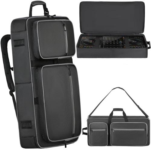 DJ Controller Bag, Compatible with DDJ 800, FLX6, SX, SX2, SX3, MC7000, Rane One, and Mixon 8 Pro, Soft Case with Multi-Pockets, DJ Case, DJ Gig Bag f