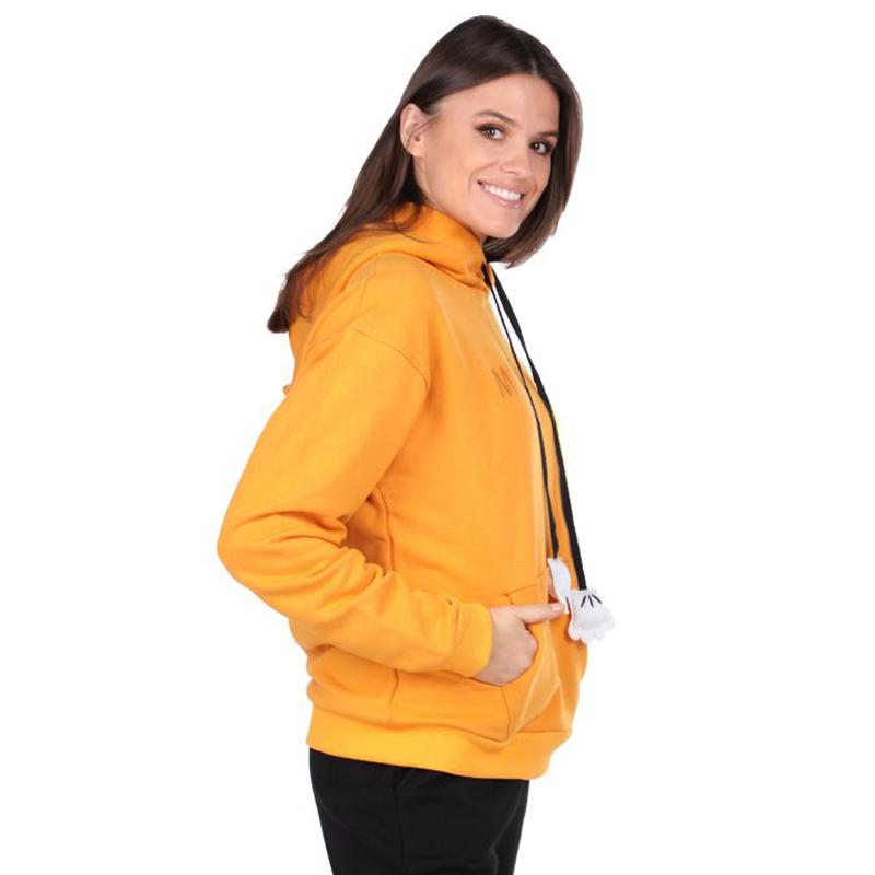 Mickey Mause Letter Hoodie Sudadera mujer amarilla comprar a buen precio —  entrega gratuita, reseñas reales con fotos — Joom