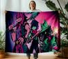130×150cm Deltarune Hra Tenká Tištěná Přikrývka Doplňky Domácí Deky Flanelová Přehoz na Pohovku, Postel, Cestování, Kempování, Kancelář, Gauč
