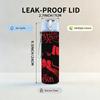 1PC Poison Red Band 750ml sports water bottle leakproof straw lid outdoor office home