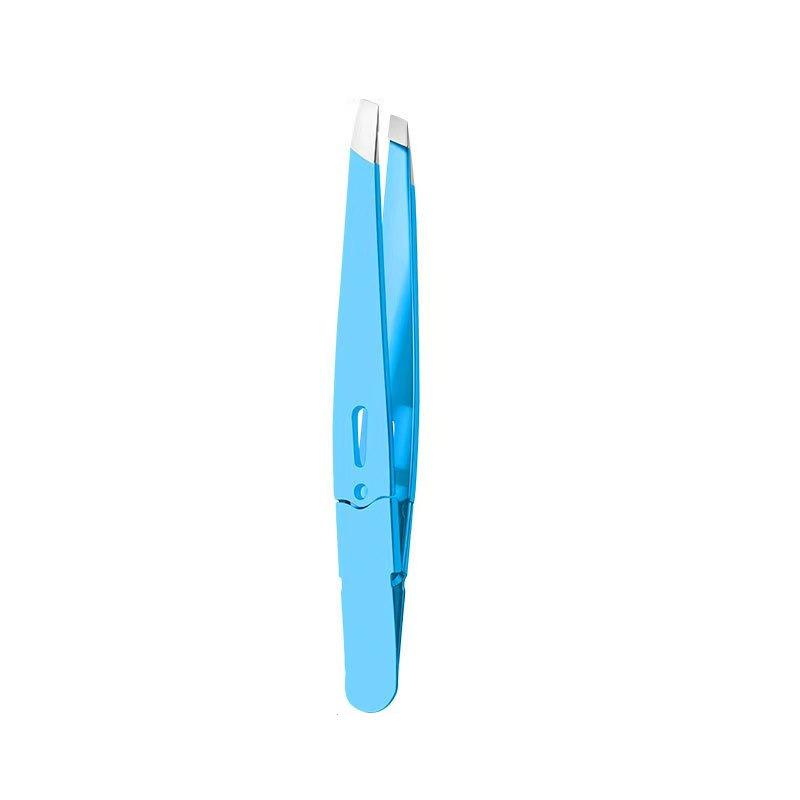 1Pc Eyebrow Tweezer Colorful Hair Beauty Fine Hair Puller Stainless Steel Slanted Eye Brow Clips Removal Makeup Tools Orange New