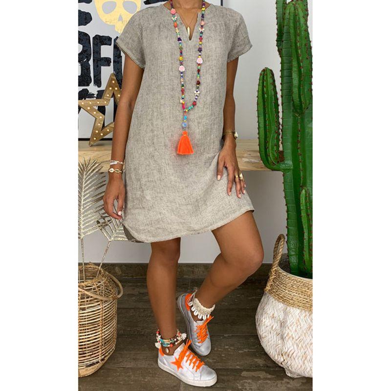 Cotton and Linen Dress
