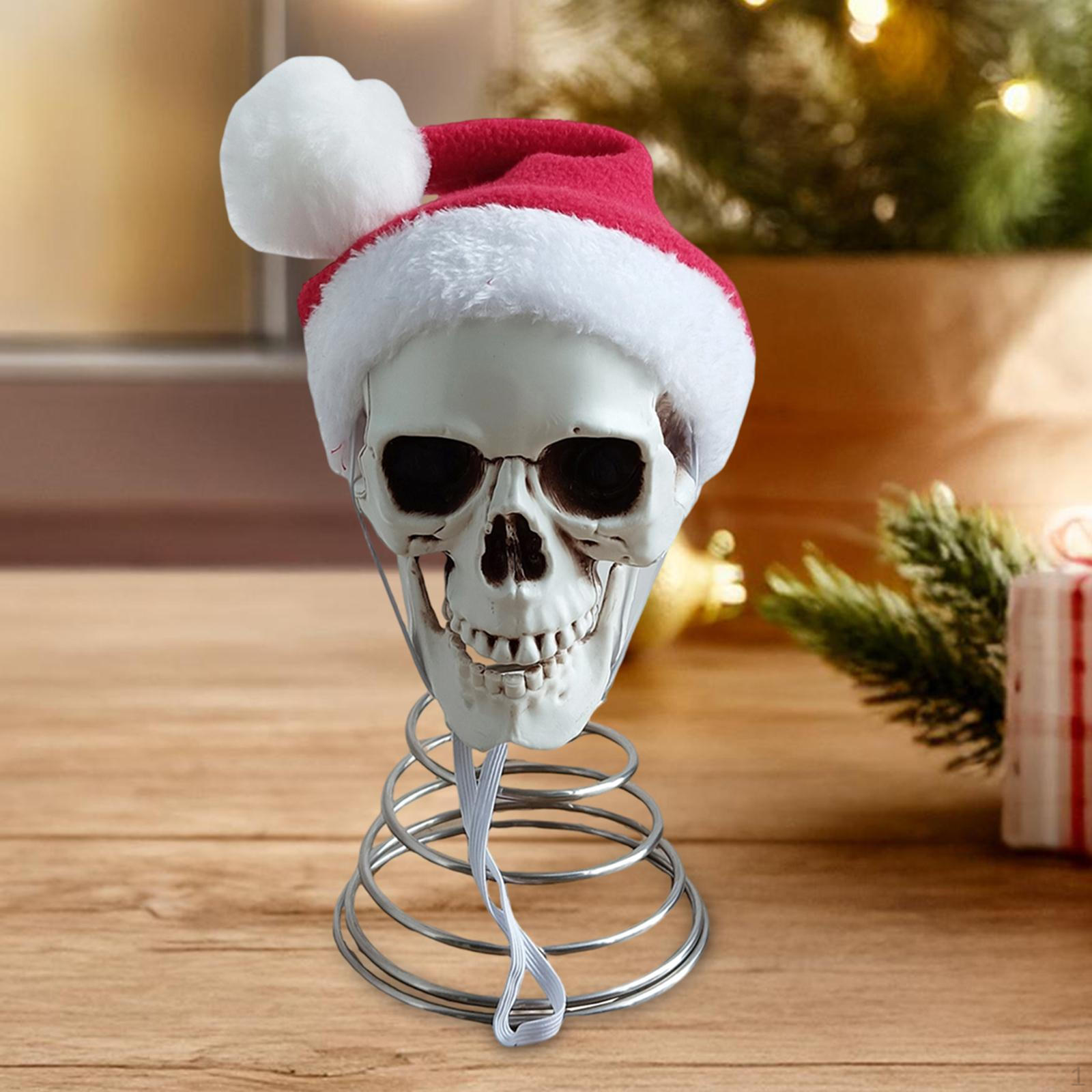 

Christmas Tree Topper with Santa Hat Festival Prop Holiday Party Ornament for Cafe