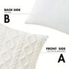 Decorative Artificial Wool Pillow Case, Soft Short Plush Wool Square Pattern Cushion Cover, Modern Decorative Sofa, Fami