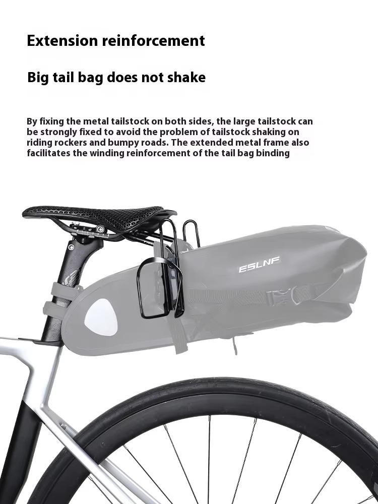 Bicycle Tail Bag Stable Rack Fixture Cycling Large Tail Bag Fixture Double Water Bottle Cradle Conversion Seat Anti-shaking