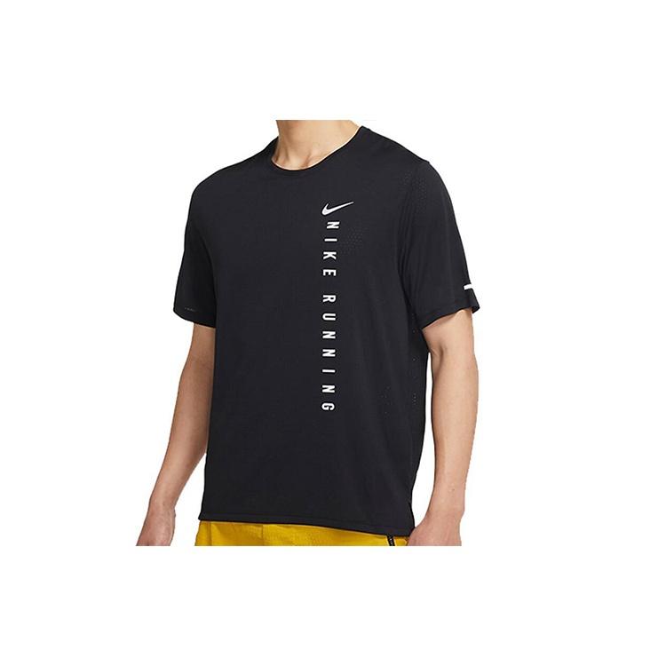 Men s Nike Running Sports Breathable Short Sleeve Black T-Shirt DA1316-010 S