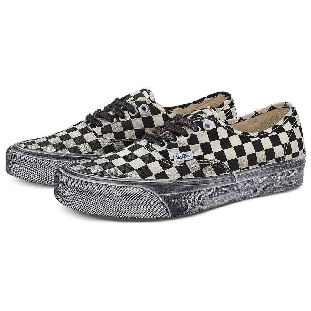 Vans Vault OG Authentic LX Stressed Black White Checkerboard Unisex Sneakers VN0A5FBD95Y1