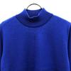 YVES SAINT LAURENT 90s 100% wool, old Logo embroidery Long sleeve Mock neck knit Women Used