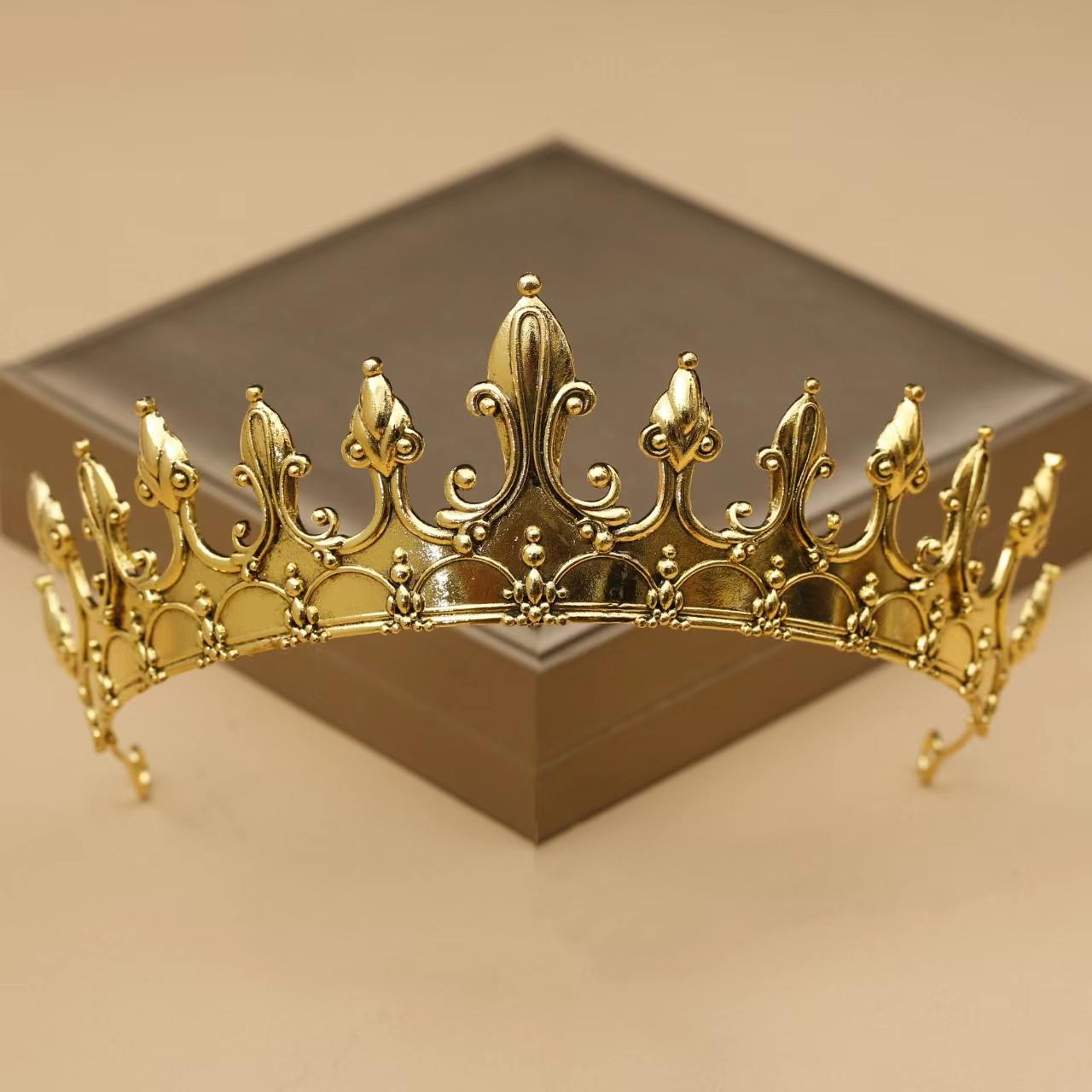 

Luxurious King S Crown Unisex Bar Mitzvah Crown Suitable Partie Banquet Photography Men Women S Fashion Jewelry Hair Accessories