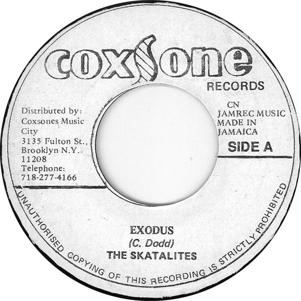 

7inch Record SKATALITES / DELROY WILSON - Exodus / One Two Three NONE Coxsone Records US Reggae, Ska & Dub Used