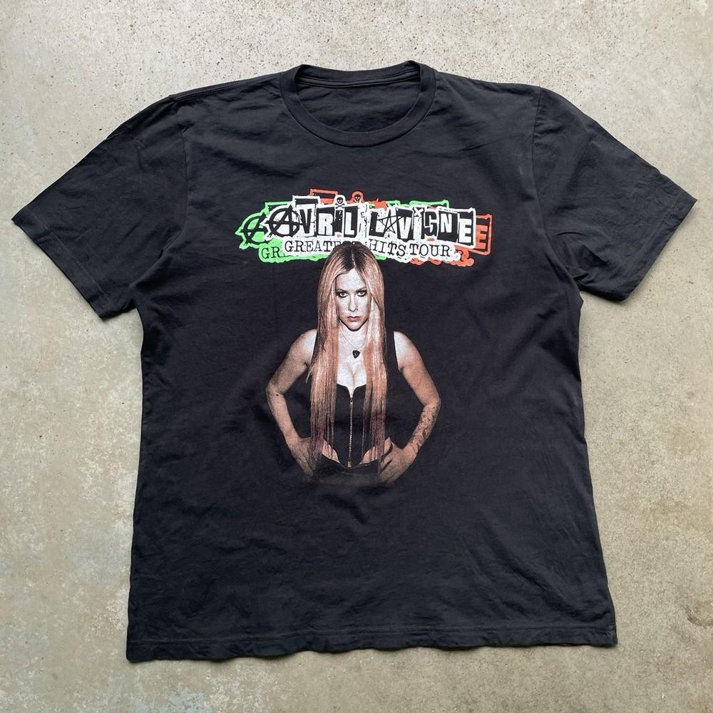 Avril Lavigne Greatest Hits Tour 2024 Band T-Shirt Men's XL Unisex T-Shirt