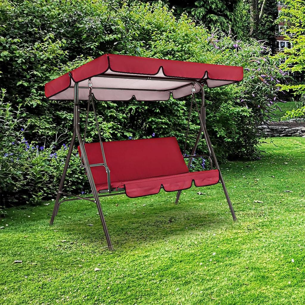 Tettoia di Ricambio per Altalena da Giardino, Copertura Tettoia per Seduta Altalena da Giardino a 3 Posti per Mobili da Esterno e Interno
