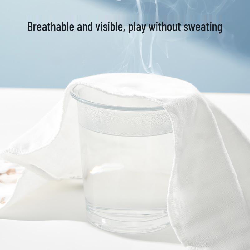 6-Layer Pure Cotton Sweat-Absorbent Towel for Children - Summer Kindergarten Gauze Anti-Sweat Back Pad