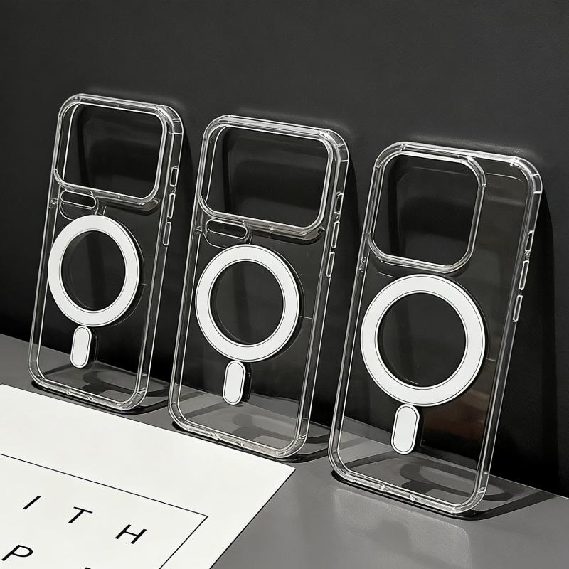 

Original For Magsafe Transparent Case For Xiaomi 17 Pro Max 17ProMax 15T 15TPro Shockproof Magnetic Wireless Charging HD Cover Xiaomi 17