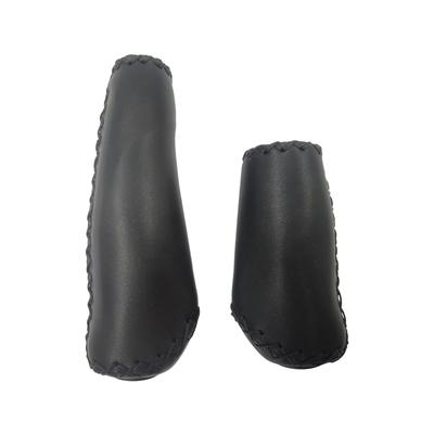 UPANBIKE Ergonomické PU riadidlá na bicykel Mäkké gripy na bicykel pre horské a cestné bicykle Gripy, Nasúvacie 22,2 mm Protišmykové (Čierna/Krátka)
