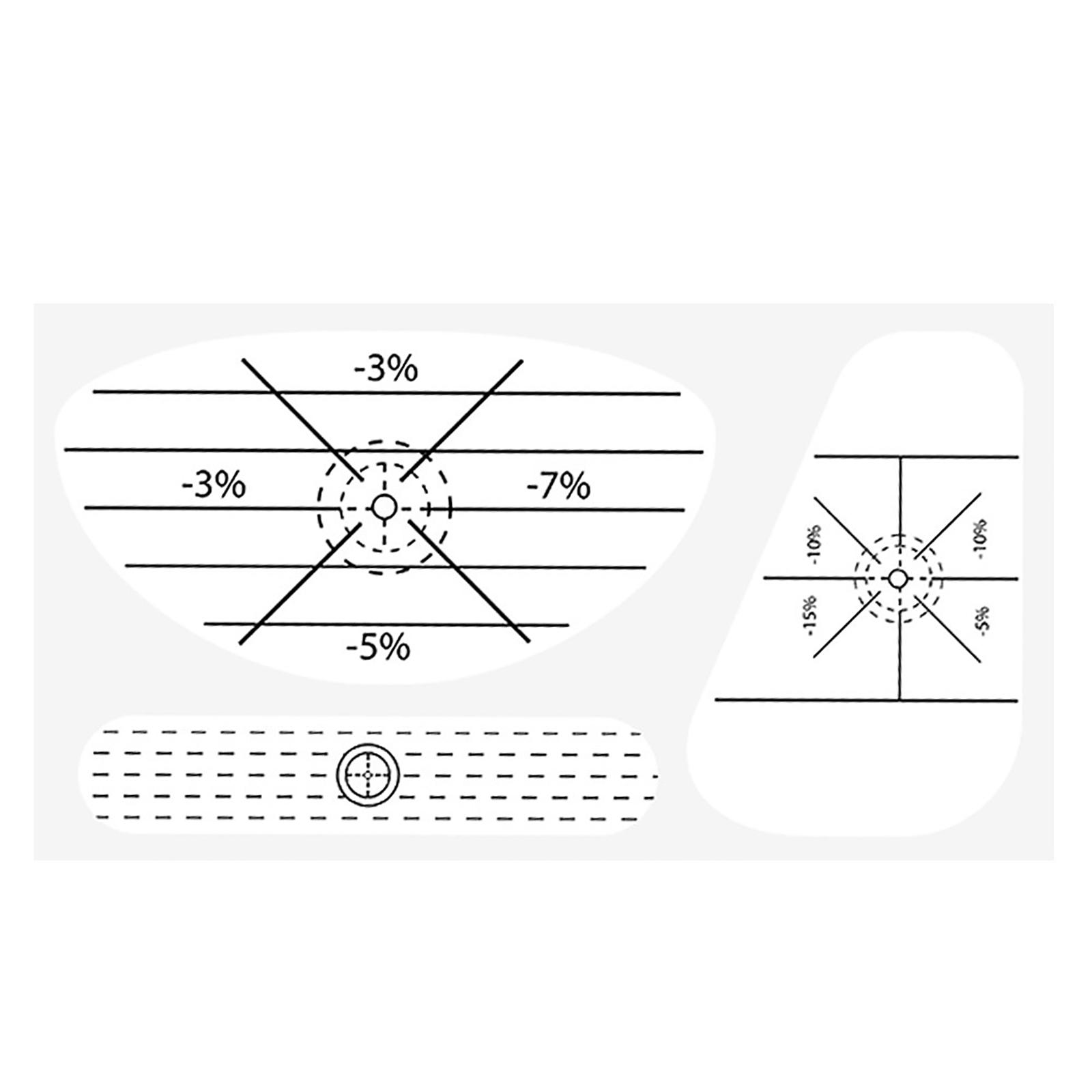 

Golf Club Impact Tape Stickers Training Aid Removable Adhesive Impact Labels For Putter Irons One Size