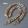 New Fashion Woman Bag Accessory Detachable Parts Replacement Chain Beige Resin Luxury Strap Women Acrylic Shoulder Handle Chain