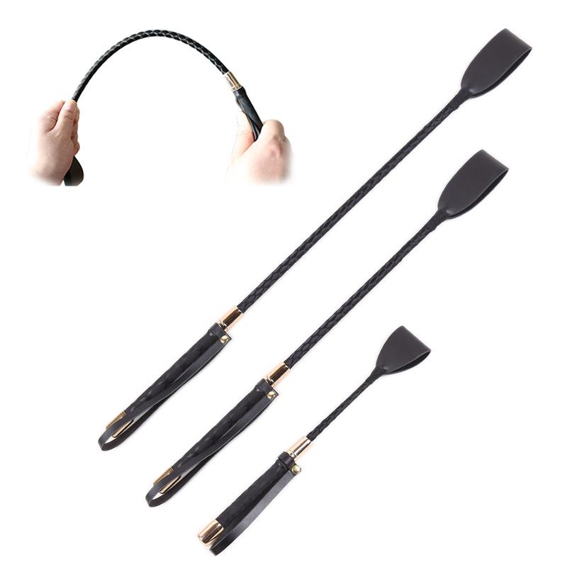 30-60CM SM Bondage Sex Toys Leather Whips Fetish BDSM Long Horse Riding Spanking Flirt Flogger Adult Games for Couples 3