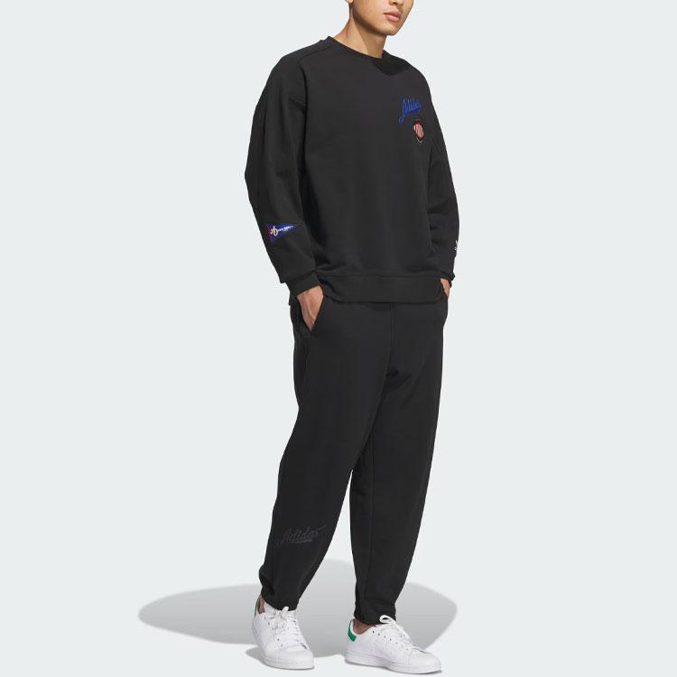 Adidas Originals Sweatshirts Men's Black Crew Neck Moderate Regular IZ1520