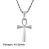 Shiny Golden Stainless Steel Cross Pendant for Men Women Polished 45-60cm Necklace Trendy Party Jewelry Gothic Accessories Gift