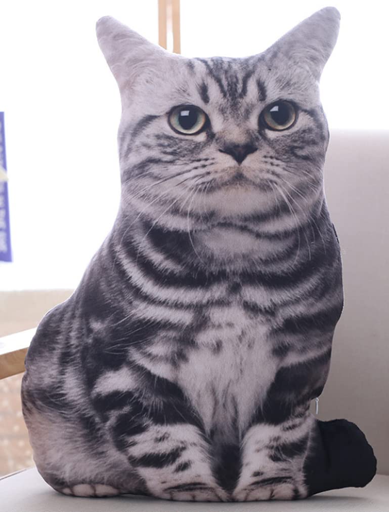 

[докидоки] Подушка-кошка, подушка для обнимания, мягкая игрушка, американская короткошерстная, полосатая, забавная вещь, подарок, милый, моэ, Инстаграм, полосатый