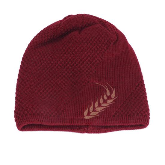 Winter Hat Stretchy Thick All Match Yarn Embroidered Wheat Fleece Fleece Cap for Daily Life