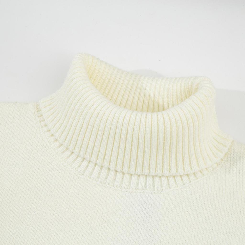 AMI 2025 Herbst und Winter Neu Gold und Silber Großes Herz Alpaka-Wolle Gemischt Weich und Klebrig Gestrickter Partner-Rollkragenpullover