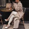 Winter Coat Women Long Sleeve Padded Jacket Wool Top Ladies Overcoat