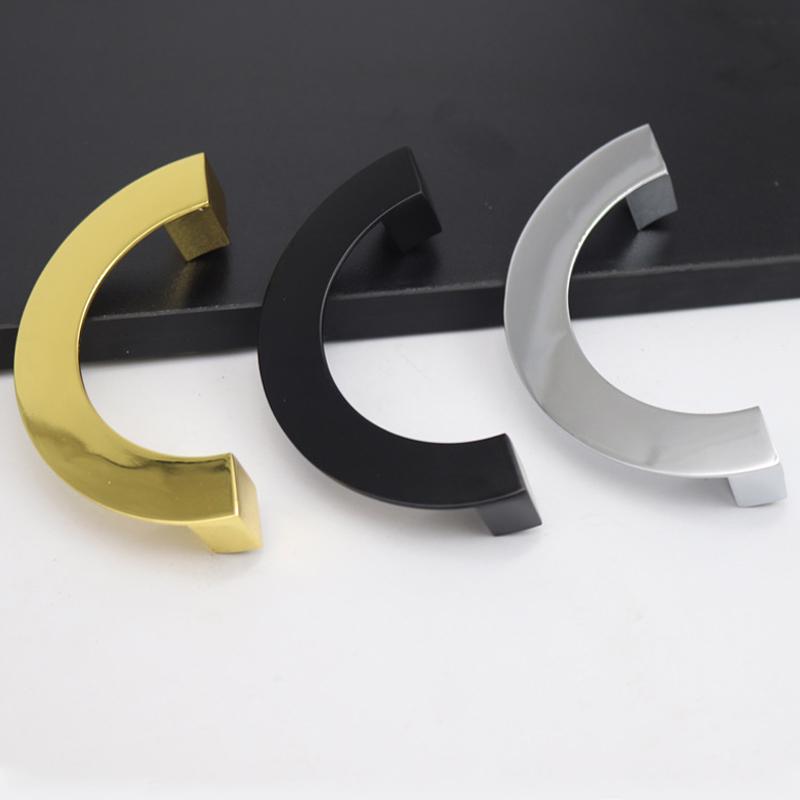 

1шт креативная дверная ручка полукруглой формы ручка для шкафа простая ручка для ящика шкафа украшение для дома