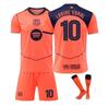 Kids Sportswear Barcelona 10 Yamal 25/26 Season Short Sleeve Soccer Jersey Set Polyester Pink
