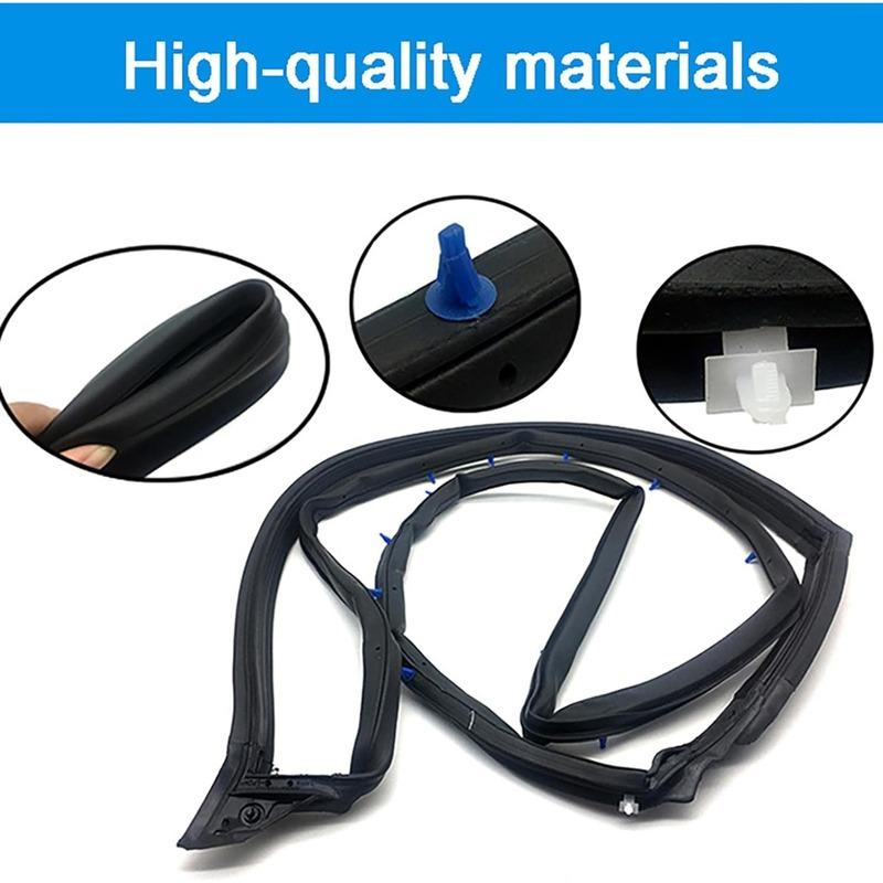 1PCS Left/Right Rear Door Weatherstrip Moulding Rubber Seal For Honda Civic Sedan 2006-2011 OEM 72850-SNA-A01 72810-SNA-A01