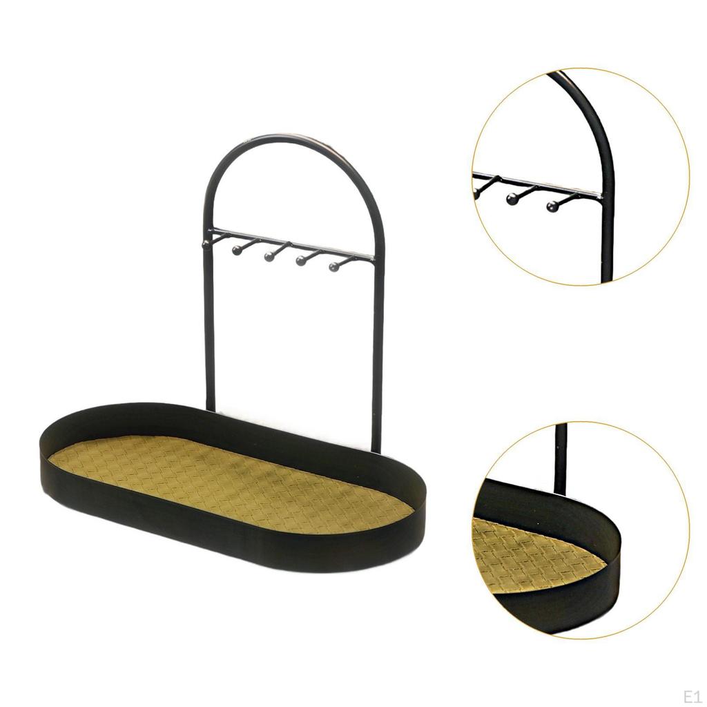 Bathroom Counter Organizer Vanity Tray Cosmetic Storage Rack for Dressing Table Washroom