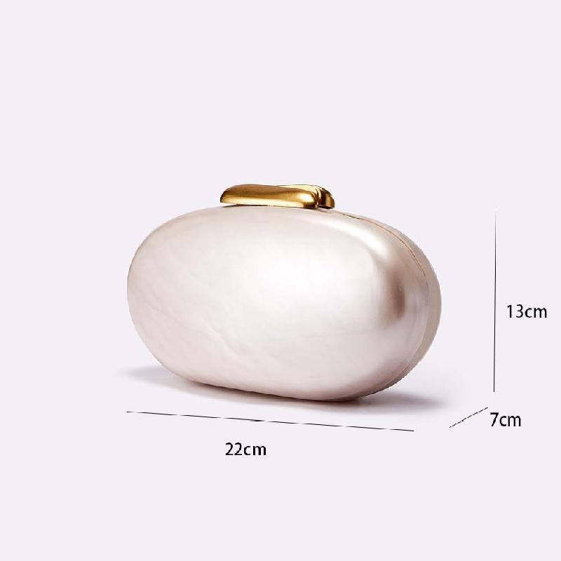 Clutch Mode Schale Acryl Umhängetasche Neu Schulter Hochzeit Abend Oval Mini Tasche Braut Damen Designer Luxus Taschen Herz