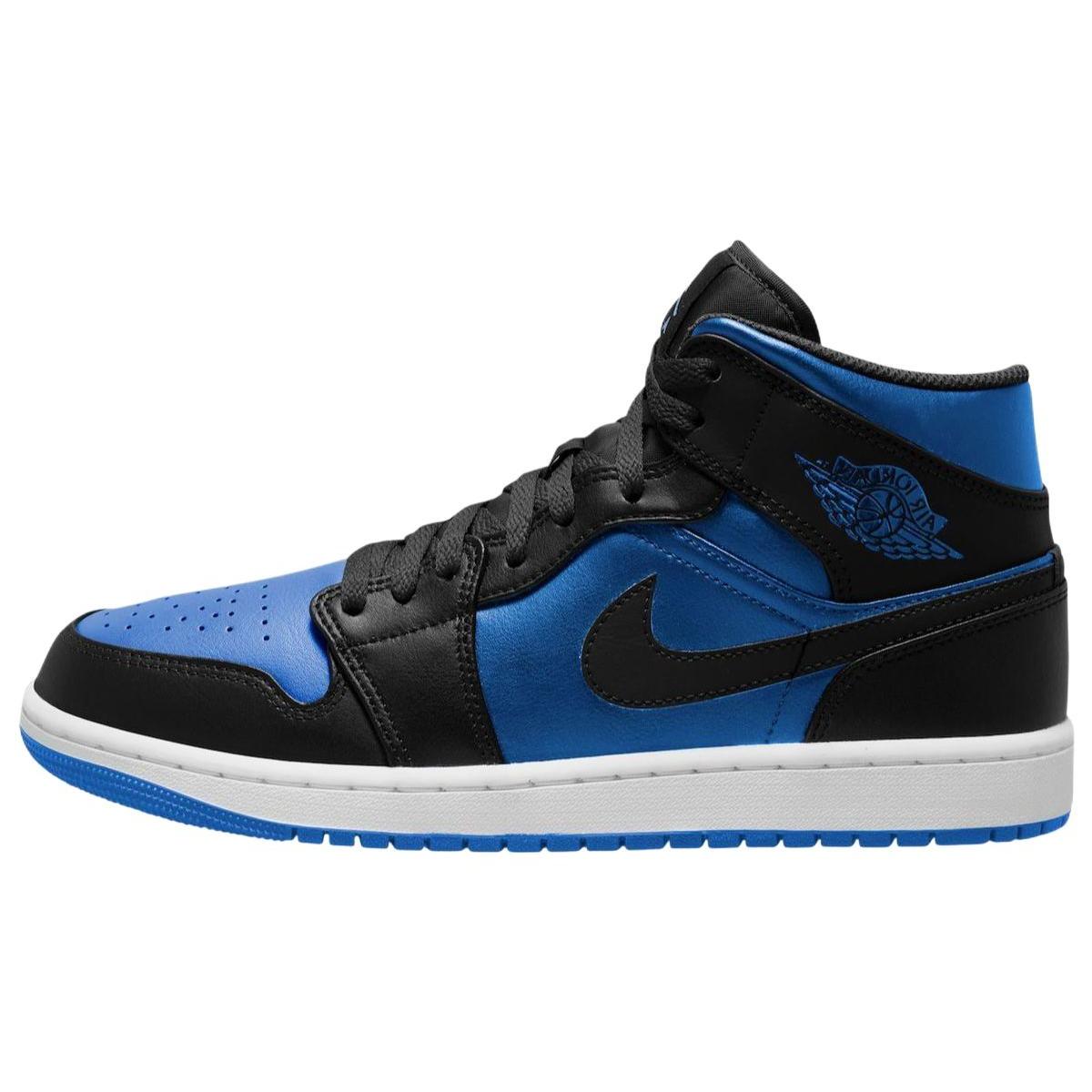 Air Jordan 1 Mid  Black Varsity Royal  Men s DQ8426-042 EU 45