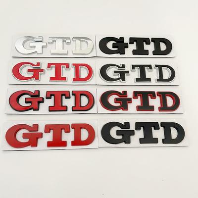 1 ks 3D kovové písmena Odznak na zadní kufr auta Logo emblem GTD Pro Volkswagen VW Golf 7 6 5 4 GTD Samolepka MK2 MK4 MK5 MK6 MK7 Příslušenství