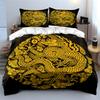 Dragon Pattern Decor Set Soft Comfortable Duvet Cover Bedding Set Included 1*Duvet Cover & 2*Pillowcases, Gift
